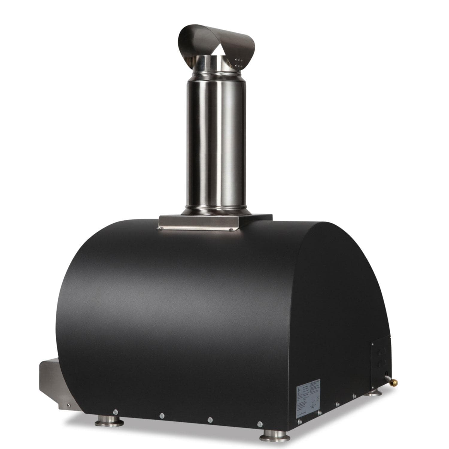 Coyote 30 Inch Countertop Hybrid Propane Gas  and  Wood Fired Multi Fuel Outdoor Pizza Oven   Matte Black