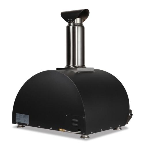 Coyote 30 Inch Countertop Hybrid Propane Gas  and  Wood Fired Multi Fuel Outdoor Pizza Oven   Matte Black