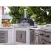 Coyote 30 Inch Countertop Hybrid Natural Gas  and  Wood Fired Multi Fuel Outdoor Pizza Oven   Matte Black
