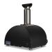 Coyote 30 Inch Countertop Hybrid Natural Gas  and  Wood Fired Multi Fuel Outdoor Pizza Oven   Matte Black