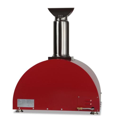 Coyote 30 Inch Countertop Hybrid Natural Gas  and  Wood Fired Multi Fuel Outdoor Pizza Oven   Red