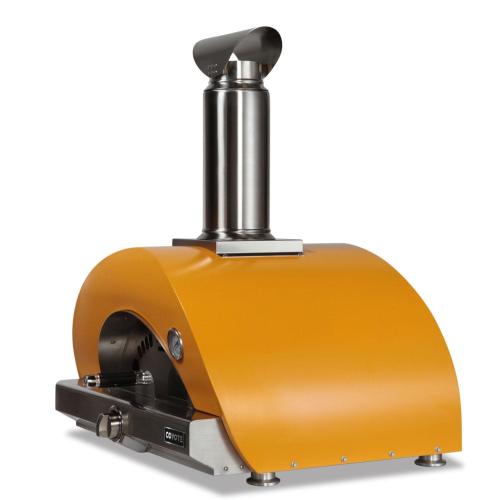 Coyote 30 Inch Countertop Hybrid Natural Gas  and  Wood Fired Multi Fuel Outdoor Pizza Oven   Yellow