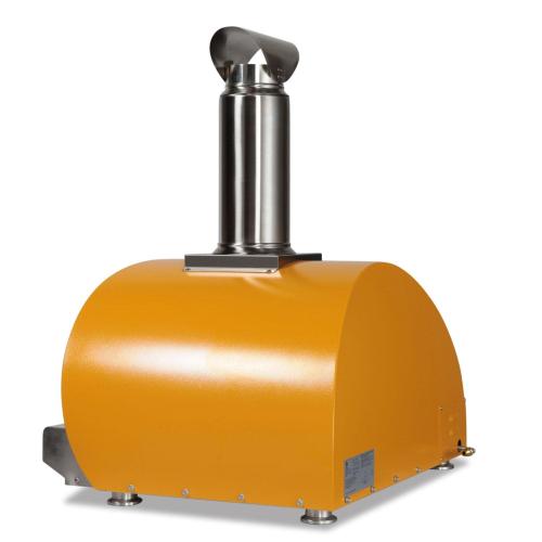 Coyote 30 Inch Countertop Hybrid Natural Gas  and  Wood Fired Multi Fuel Outdoor Pizza Oven   Yellow
