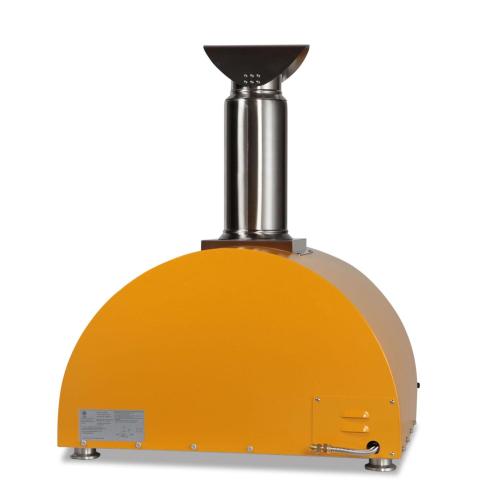 Coyote 30 Inch Countertop Hybrid Natural Gas  and  Wood Fired Multi Fuel Outdoor Pizza Oven   Yellow