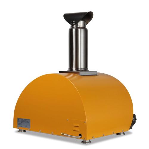 Coyote 30 Inch Countertop Hybrid Natural Gas  and  Wood Fired Multi Fuel Outdoor Pizza Oven   Yellow