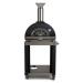 Coyote 30 Inch Freestanding Hybrid Propane Gas  and  Wood Fired Multi Fuel Outdoor Pizza Oven   Matte Black