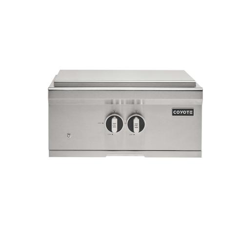 Coyote 60000 BTU Built In Natural Gas High Performance Power Burner with Wok Ring  and  Stainless Steel Lid