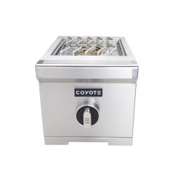 Coyote 15 000 BTU Built In Propane Gas Single Side Burner with Removable Lid C3SBLP250