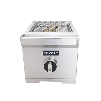 Coyote 15 000 BTU Built In Gas Single Side Burner with Removable Lid350