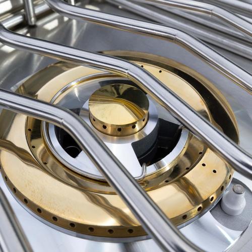 Coyote 30000 BTU Built In Natural Gas Double Side Burner with Removable Lid