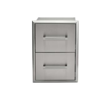 Coyote 16 Inch Stainless Steel Double Access Drawer350
