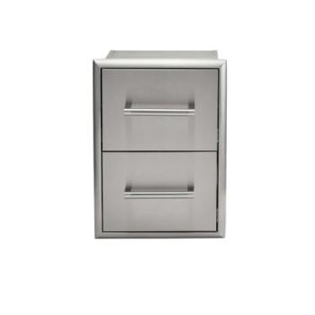Coyote 16 Inch Stainless Steel Double Access Drawer C3 2DC350