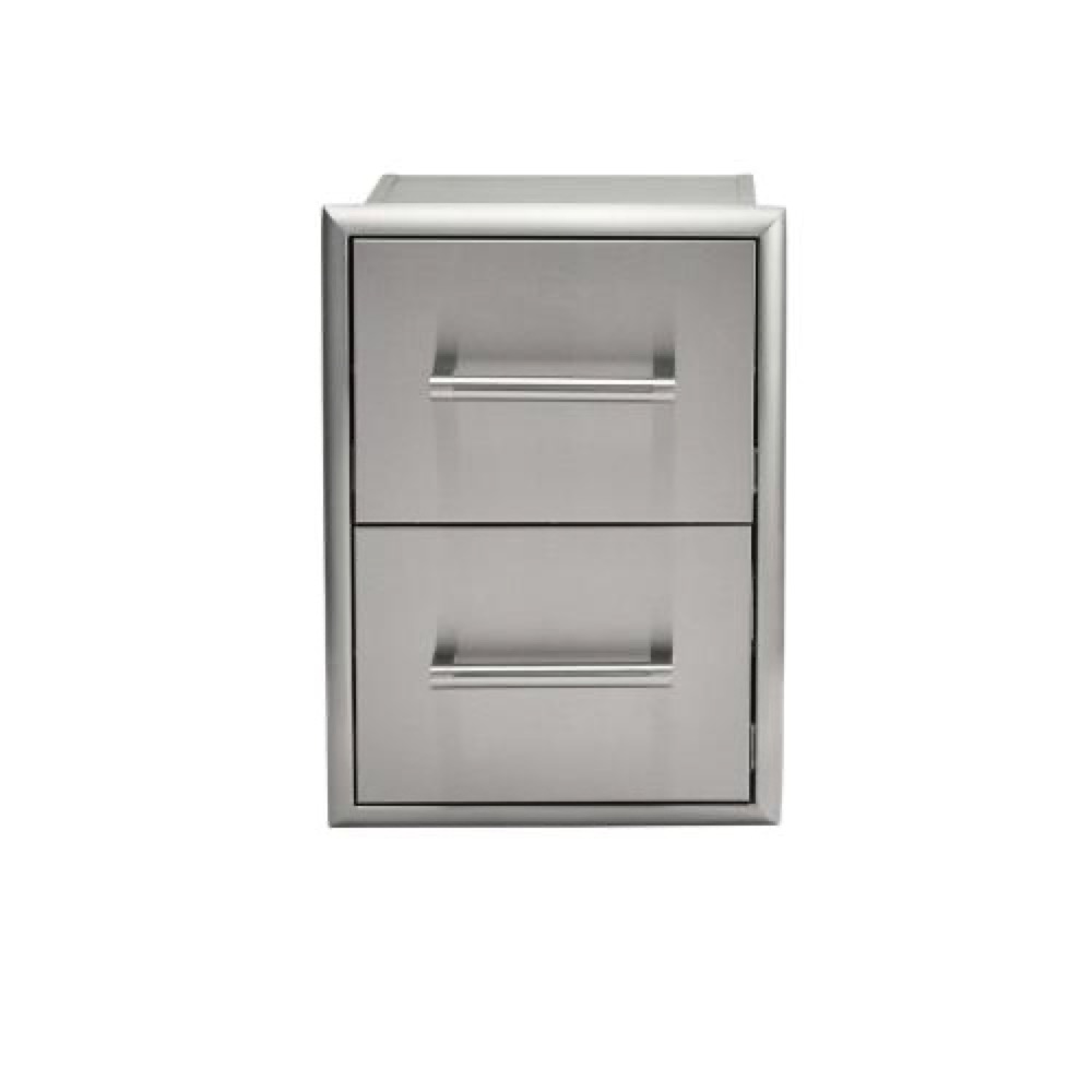 Coyote 16 Inch Stainless Steel Double Access Drawer