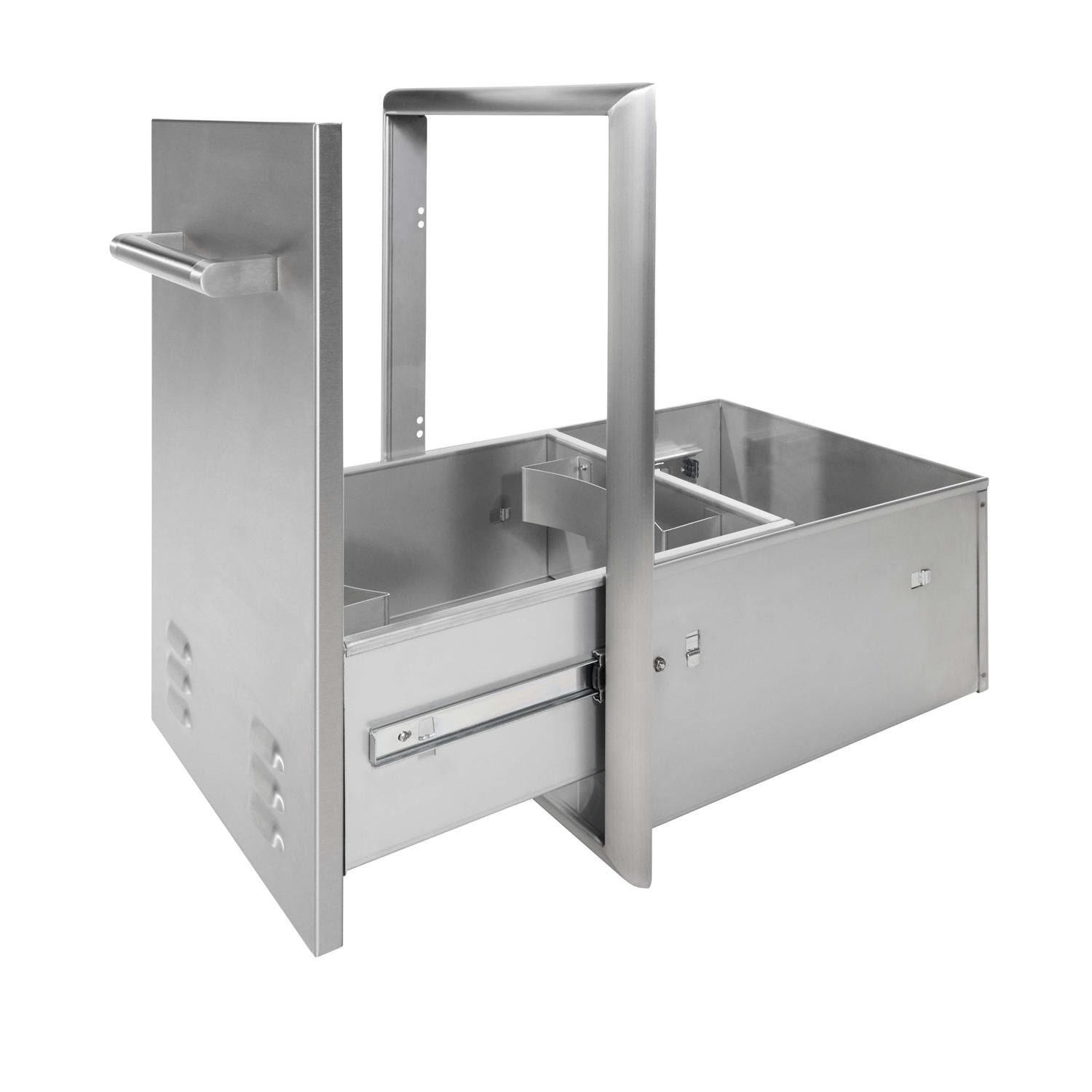Coyote 18 Inch Roll Out Stainless Steel Propane Tank or Trash Bin Storage