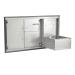 Coyote 45 Inch Combo Cabinet with Double Access Doors and Pull Out Trash Drawer