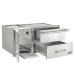 Coyote 42 Inch Combo Cabinet with Warming Drawer Single Drawer and Single Access Door