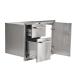 Coyote 31 Inch Stainless Steel Right Hinged Access Door  and  Double Drawer Combo