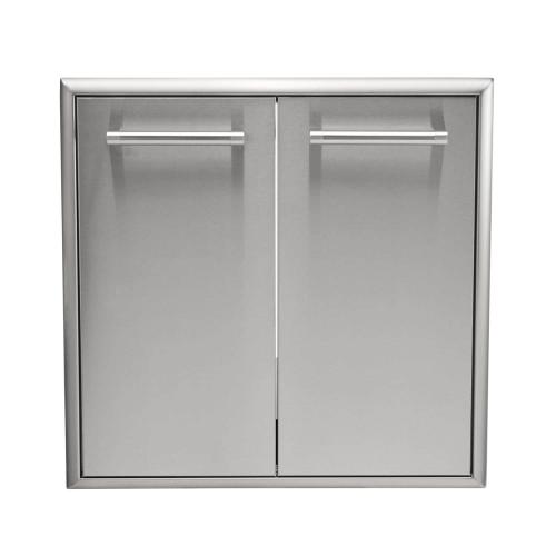 Coyote 26 Inch Roll Out Stainless Steel Double Trash and Recycling Bin