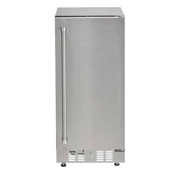 Coyote 15 Inch 3 Cu Ft Reversible Hinge Built In Outdoor Rated Compact Refrigerator C115R S350
