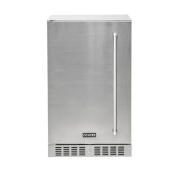 Coyote 21 Inch 4 1 Cu Ft Left Hinge Built In Outdoor Rated Compact Refrigerator C121R S L350