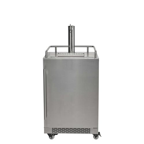 Coyote 24 Inch Freestanding Reversible Hinge Single Tap Kegerator