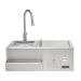 Coyote 30 Inch Stainless Steel Built In Refreshment Center Bar with Ice Chest  and  Sink