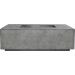 Prism Hardscapes Porto 68 Inch 65000 BTU Natural Gas Rectangular Fire Pit Table   Pewter