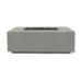 Prism Hardscapes Porto 58 Inch 65000 BTU Natural Gas Rectangular Fire Pit Table   Natural