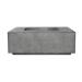 Prism Hardscapes Porto 58 Inch 65000 BTU Natural Gas Rectangular Fire Pit Table   Pewter