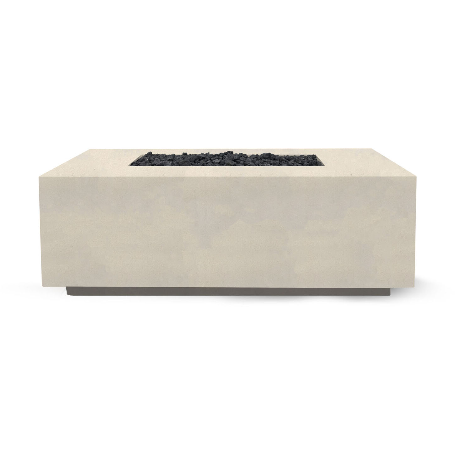 Prism Hardscapes Porto 58 Inch 65000 BTU Natural Gas Rectangular Fire Pit Table   Coastal