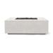 Prism Hardscapes Porto 58 Inch 65000 BTU Natural Gas Rectangular Fire Pit Table   Ultra White