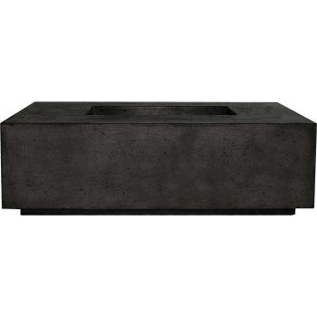 Prism Hardscapes Fire Pits Portos PH 422 2LP 68 Inch 65 000 BTU Propane Gas Rectangular Fire Pit Table Ebony350