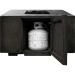 Prism Hardscapes Porto 60 Inch 65000 BTU Natural Gas Rectangular Fire Pit Table   Ebony