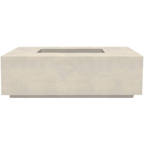 Prism Hardscapes Porto 60 Inch 65000 BTU Natural Gas Rectangular Fire Pit Table   Coastal