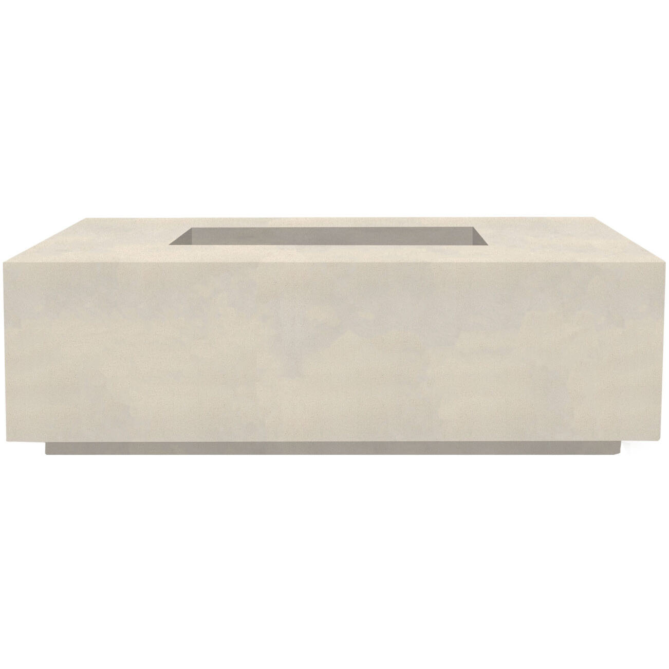 Prism Hardscapes Porto 60 Inch 65000 BTU Natural Gas Rectangular Fire Pit Table   Coastal