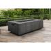 Prism Hardscapes Porto 60 Inch 65000 BTU Natural Gas Rectangular Fire Pit Table   Coastal