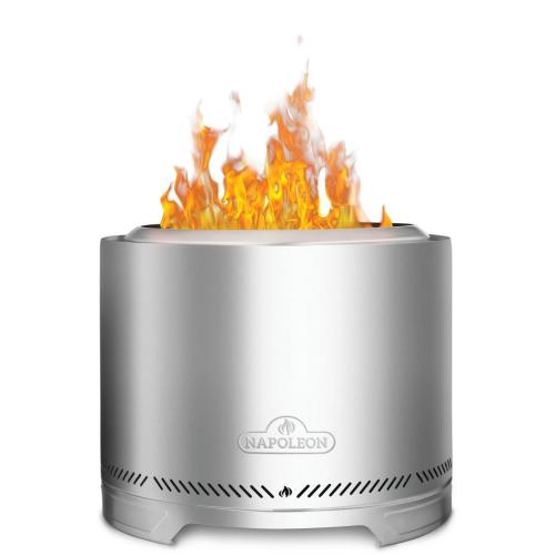 Napoleon Timberwolf 22 Inch Stainless Steel Wood Burning Smokeless Fire Pit