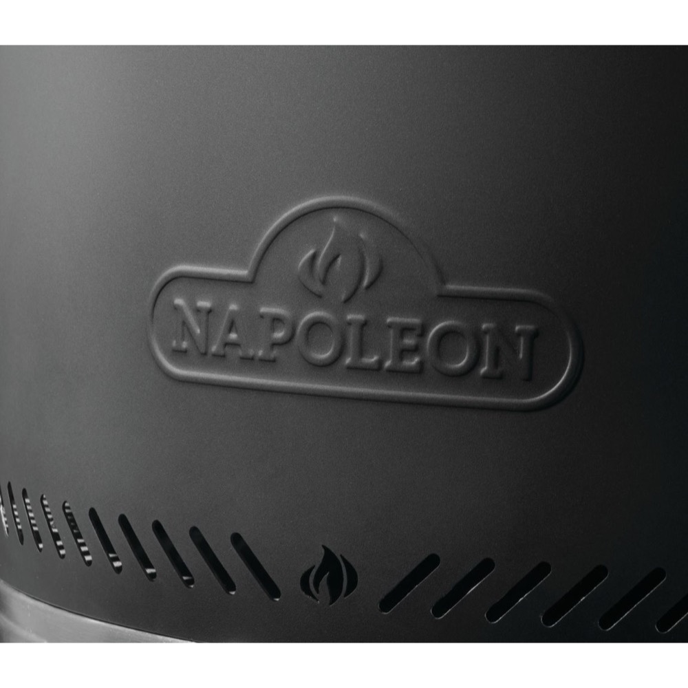 Napoleon Timberwolf 18 Inch Stainless Steel Wood Burning Smokeless Fire Pit   Matte Black
