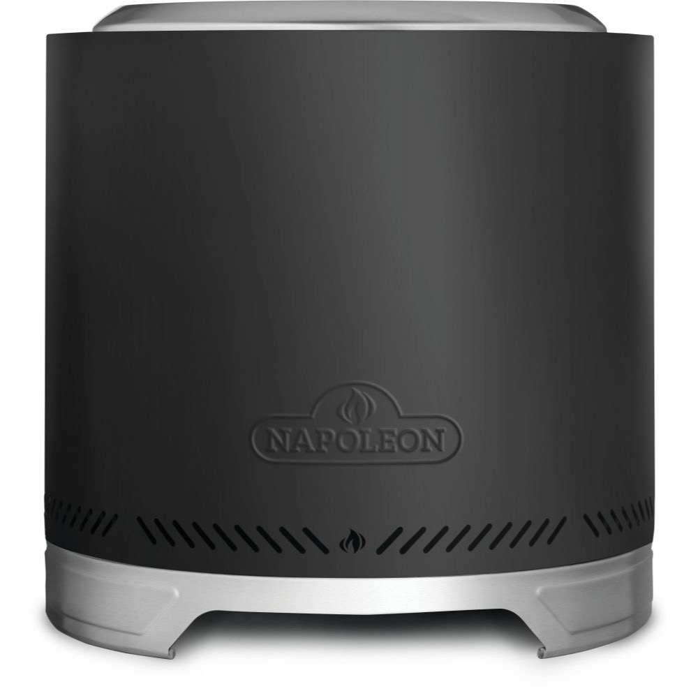 Napoleon Timberwolf 18 Inch Stainless Steel Wood Burning Smokeless Fire Pit   Matte Black