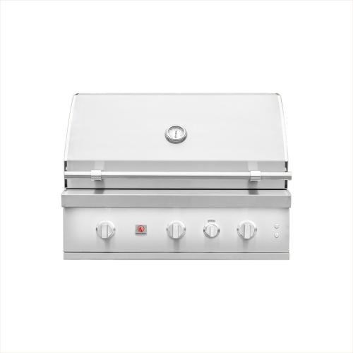 Summerset Grills Quest 36 Inch 3 Burner Built In Propane Gas Grill with Rear Infrared Burner