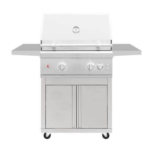 Summerset Grills Quest 30 Inch 2 Burner Freestanding Natural Gas Grill with Rear Infrared Burner