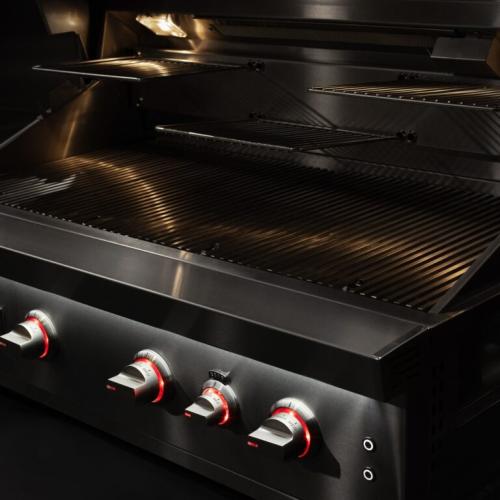 Summerset Grills Quest 36 Inch 3 Burner Freestanding Natural Gas Grill with Rear Infrared Burner