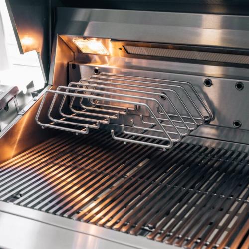 Summerset Grills Quest 42 Inch 4 Burner Freestanding Natural Gas Grill with Rear Infrared Burner