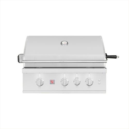 Summerset Grills TRL Pro 32 Inch 3 Burner Built In Natural Gas Grill with Rear Infrared Burner