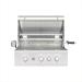 Summerset Grills TRL Pro 32 Inch 3 Burner Built In Propane Gas Grill with Rear Infrared Burner