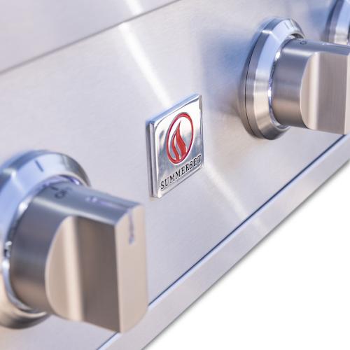 Summerset Grills TRL Pro 40 Inch 4 Burner Built In Propane Gas Grill with Rear Infrared Burner
