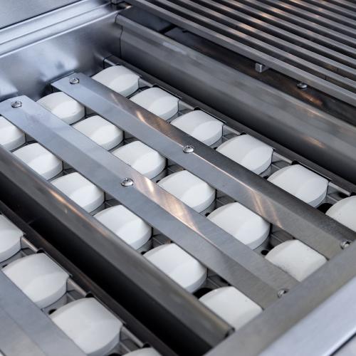 Summerset Grills TRL Pro 32 Inch 3 Burner Freestanding Natural Gas Grill with Rear Infrared Burner on Deluxe Cart