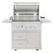 Summerset Grills TRL Pro 32 Inch 3 Burner Freestanding Propane Gas Grill with Rear Infrared Burner on Deluxe Cart