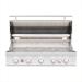 Summerset Grills Sizzler Pro 40 Inch 5 Burner Built In Natural Gas Grill with Rear Infrared Burner