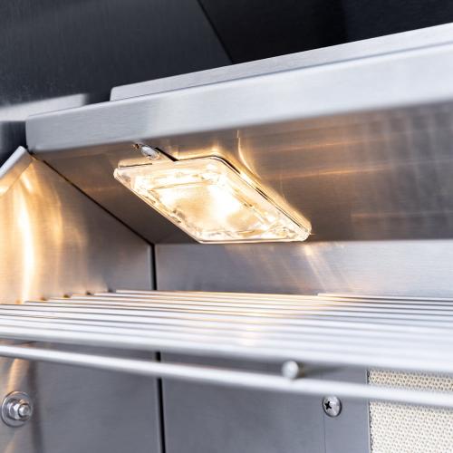 Summerset Grills Sizzler Pro 40 Inch 5 Burner Built In Propane Gas Grill with Rear Infrared Burner